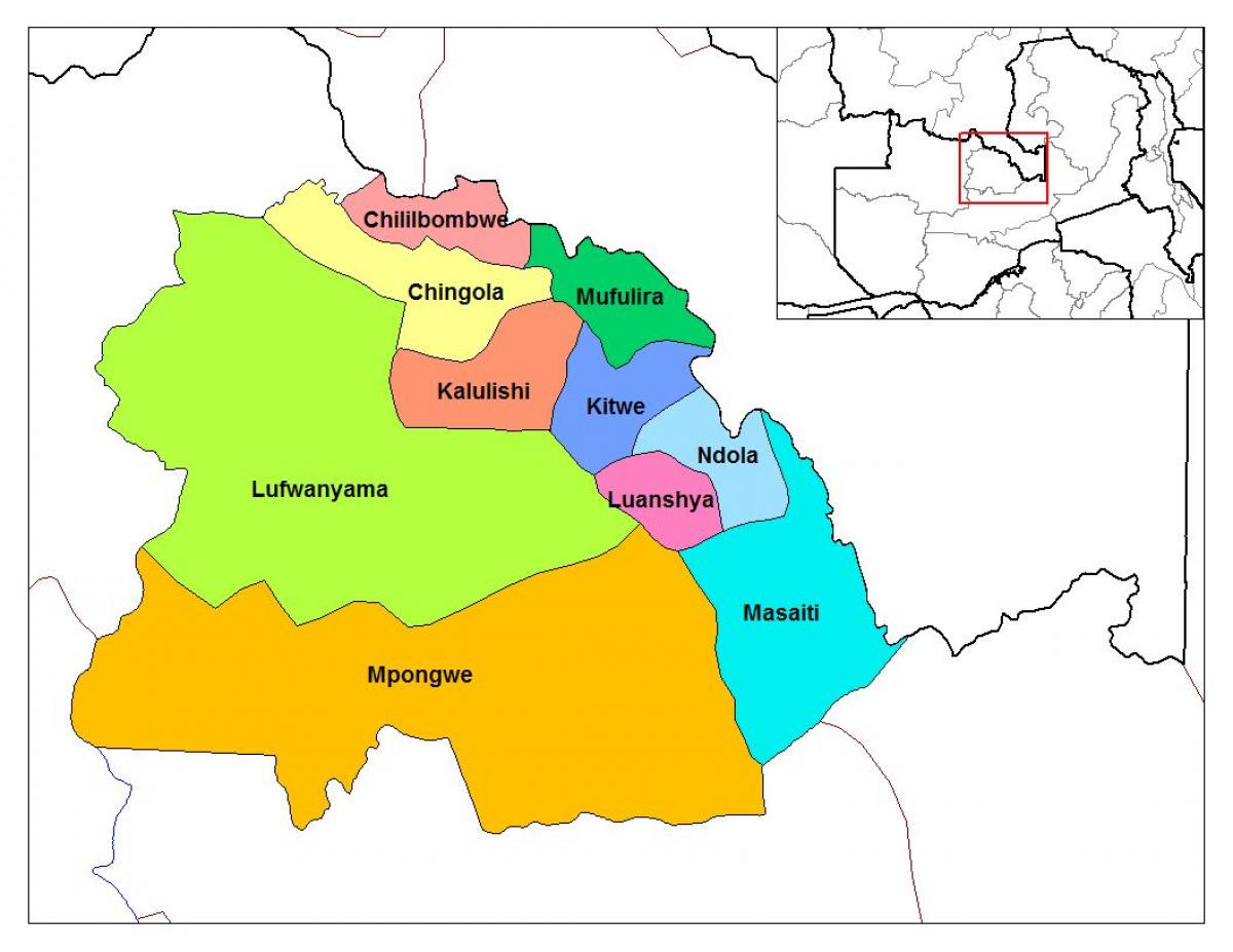 карта Замбіі луапула 